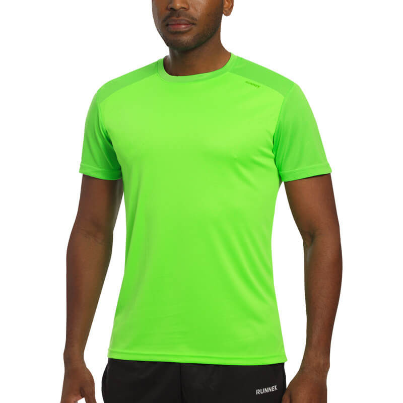 T-shirt tecnhique runnek edel green fluorine