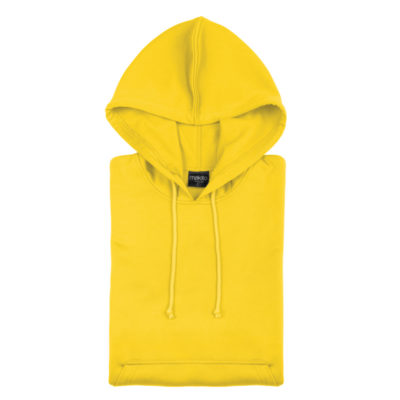 SWEATSHIRT technical hoody yellow