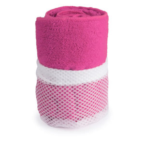 microfibre towel orange pink