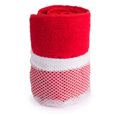 microfibre towel orange red