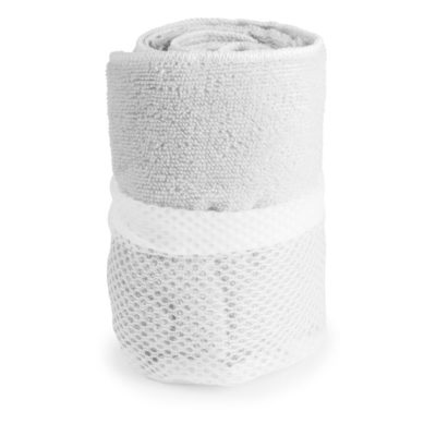microfibre towel orange white