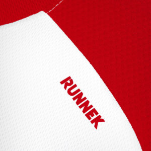 T-shirt tecnhique runnek milos white red