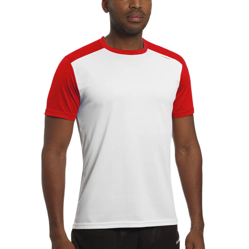 T-shirt tecnhique runnek milos white red