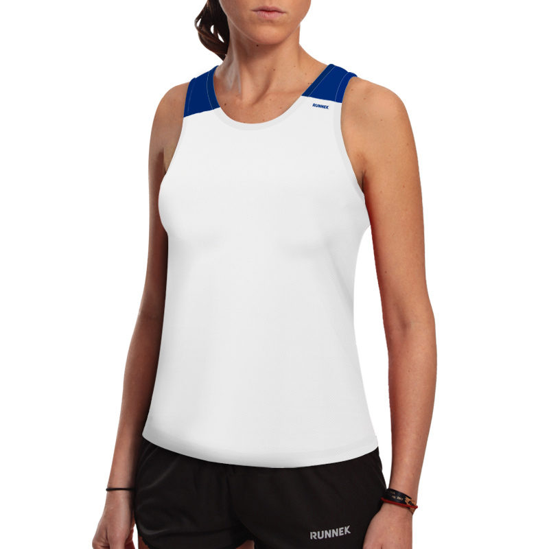 T-shirt with straps tecnhique vest white woman