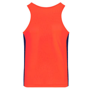 T-shirt with straps cube orange neon